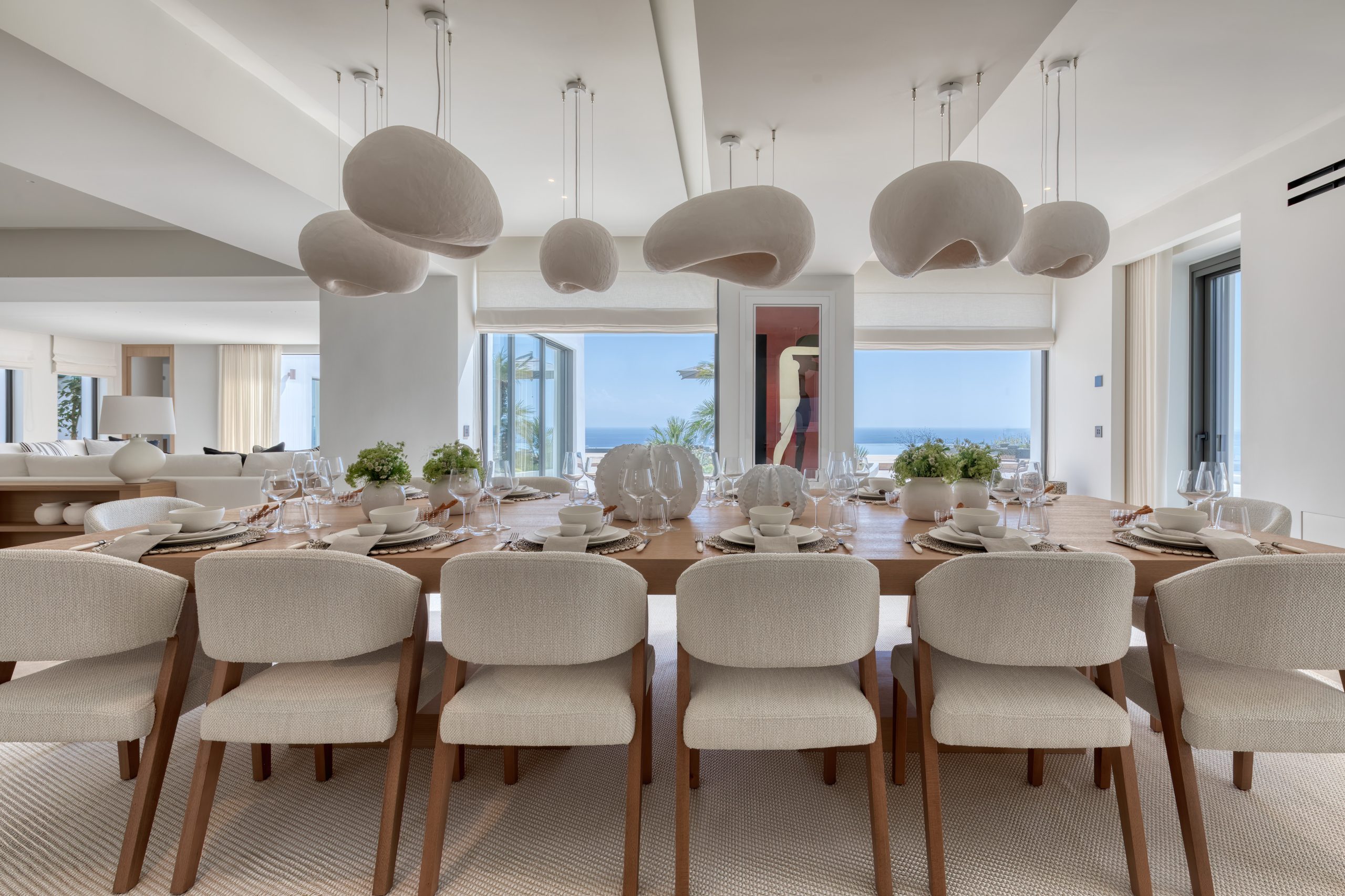 Open dining space at Lithos Residence